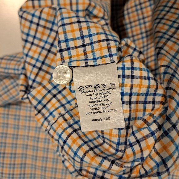 J. Crew Slim Fit men's extra large long sleeve button down plaid shirt - Picture 11 of 12